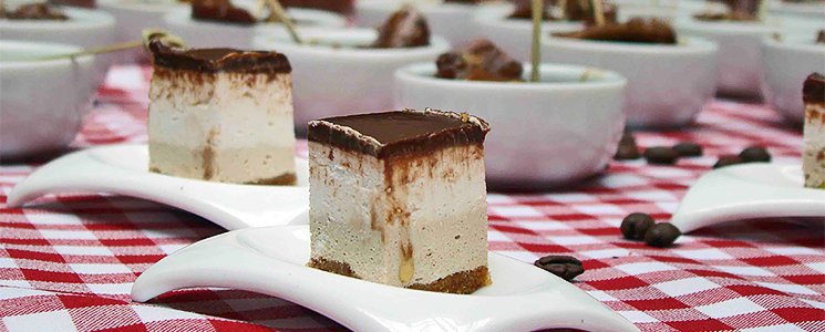 Cheesecake de café é uma das receitas preparadas pelos alunos Cheesecake de café é uma das receitas preparadas pelos alunos