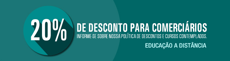 imagem com a informação de desconto 20% para cursos a distância imagem com a informação de desconto 20% para cursos a distância