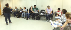 Euniciana Peloso conversa com participantes do evento promovido pelo Senac Euniciana Peloso conversa com participantes do evento promovido pelo Senac