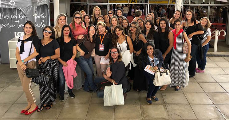Alunos do Técnico em Estética na feira Estética In SP Alunos do Técnico em Estética na feira Estética In SP