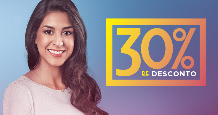 Imagem com dizeres 30% de desconto Imagem com dizeres 30% de desconto