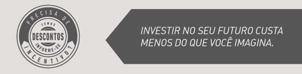 Investir no seu futuro custa menos do que você imagina.