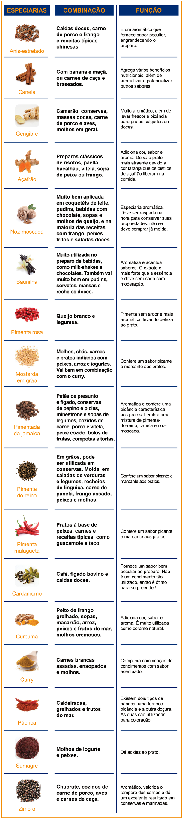 Temperos - 70 condimentos em inglês (com tradução)