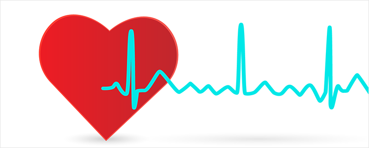 ilustração de coração e eletrocardiograma ilustração de coração e eletrocardiograma