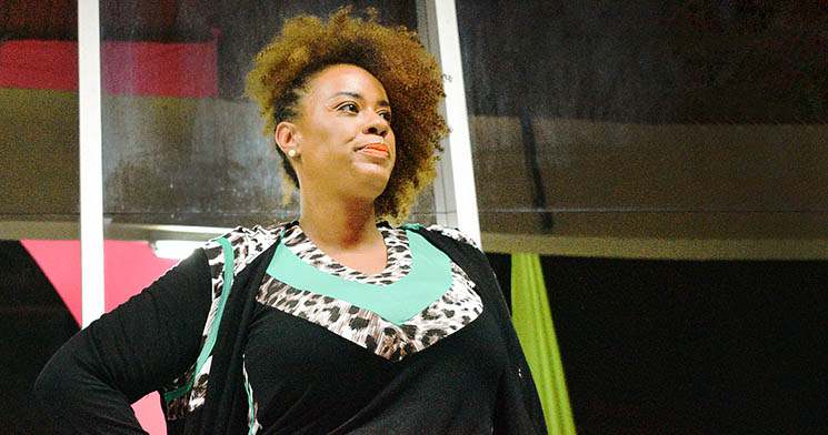 Modelo desfila durante o evento. Crédito de imagem: Heloísa Teixeira Manduca Modelo desfila durante o evento. Crédito de imagem: Heloísa Teixeira Manduca